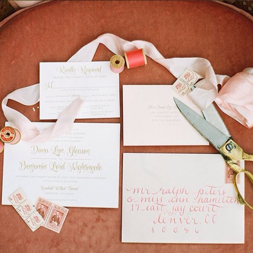 “Based on Long Island, @sincerelyjackiepaper designs with the idea of creating invitations as 