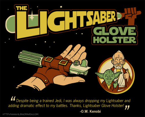 glenbrogan:“Lightsaber Glove Holster” shirt design