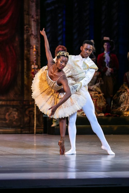 swanlake1998: precious adams and andile ndlovu photographed rehearsing as aurora and prince florimund in sleeping beauty by jared cameron baboo