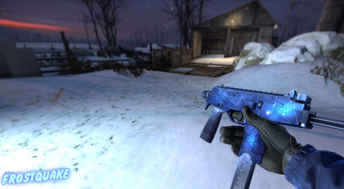 I made an ice pattern mini collection for the P90 and MP9 for CS:GO! For some reason, I just really 
