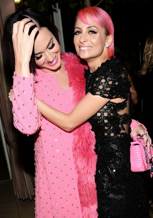 hello-katy:  1/22/15 - Katy Perry &amp; Nicole Richie at The Daily Front Row