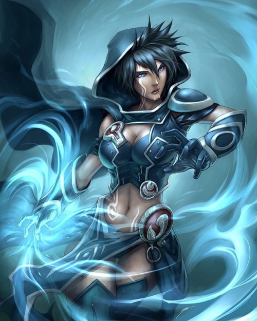 quirkilicious: Throwback Thursday: “Jacqueline Beleren” - November 2012  #myart #magicthegathering #quirkilicious #jacebeleren #fanart #digitalpainting 
