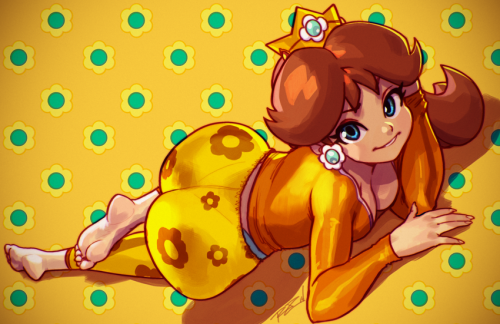 grimphantom:  robscorner:  Just a breakie of Princess Daisy just chillin’. High-rez/PSD rewards and exclusive art will be on my Patreon! More Daisy  Daisy’s junk in the trunk :P  < |D’“