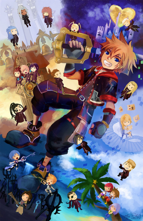  I finally finished this kingdom hearts piece last week! I was in a bit of a rush as I was preparing