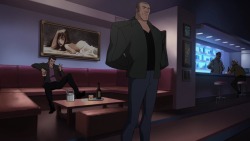 cooketimm:  Batman: The Killing Joke (2016)Notice that picture on the wall? Probably Bruce Timm’s artwork created specifically for adaptation. Style reminds me of nude girls from “Naughty and Nice” artbook.