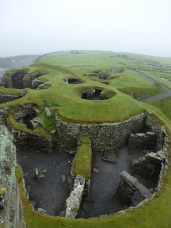 cristimoise:  Jarlshof, Scotland.  Jarlshof is the best known prehistoric archaeological site in Shetland, Scotland. It lies near the…  View Post 