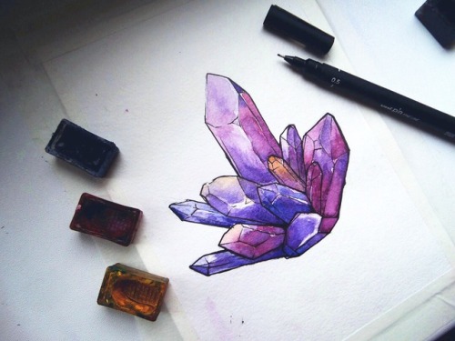 Maybe I will show a video about how I drew those crystals, if I will do everything right… Wou