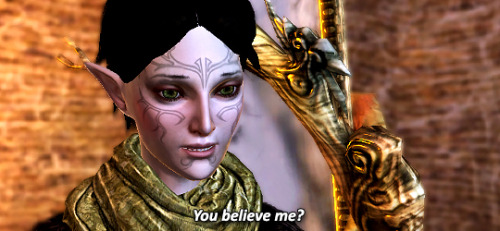 incorrectdragonage: Merrill: You believe me?Varric: Merrill, you’re the last good person on th