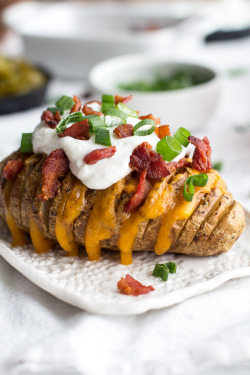 otfood:  Loaded Hasselback Potatoes 