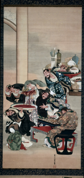 cma-japanese-art: Operating on Guanyu’s Arm, Katsushika Ōi, 1840s, Cleveland Museum of Art: Japanese