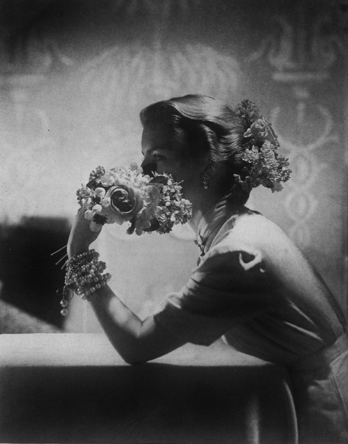 lemieemozioni: &ldquo;Flower Chignon&rdquo;, by Erwin Blumenfeld.