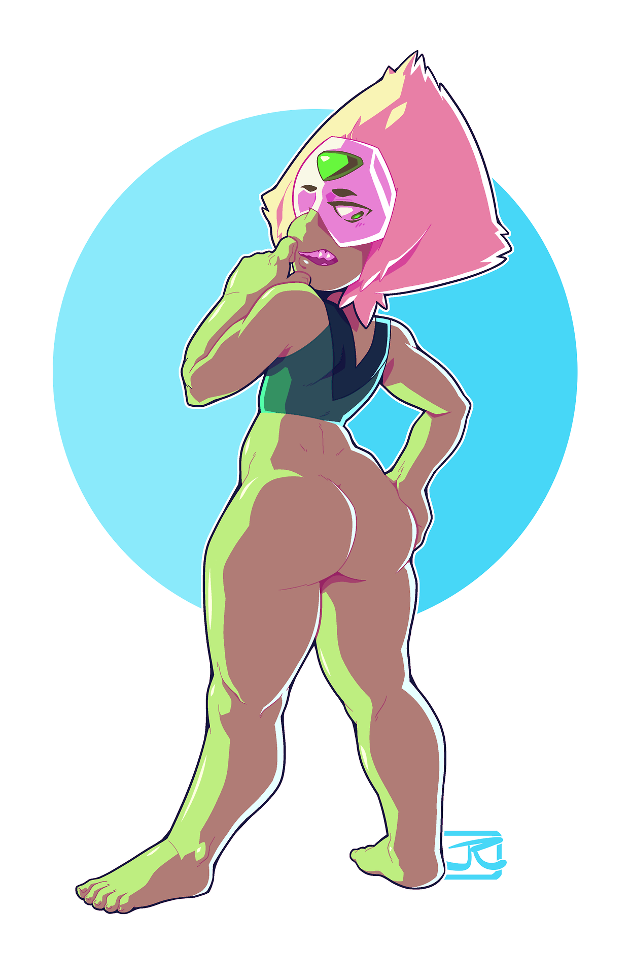 krimxonrage: Peridot butt expansion/weight gain sequence commission for Daedulust!!