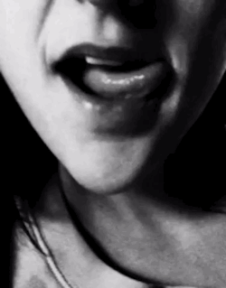 indecentlyrisque:  thedeepestinstinct:  be-risque:  It’s not toooo late for Mouth Monday, right? :P    It’s never too late, B. You should make more gifs. :) Hah mouth Monday. How fitting.   @quietcharms @lascivious25 @hplessflirt   I miss theme days.