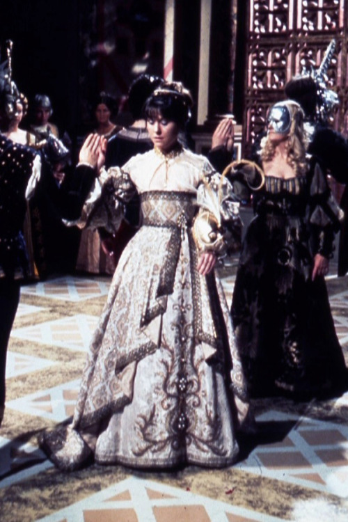 This beautiful gown was first seen on Maggie Smith as Portia in the 1972 adaptation of William Shake