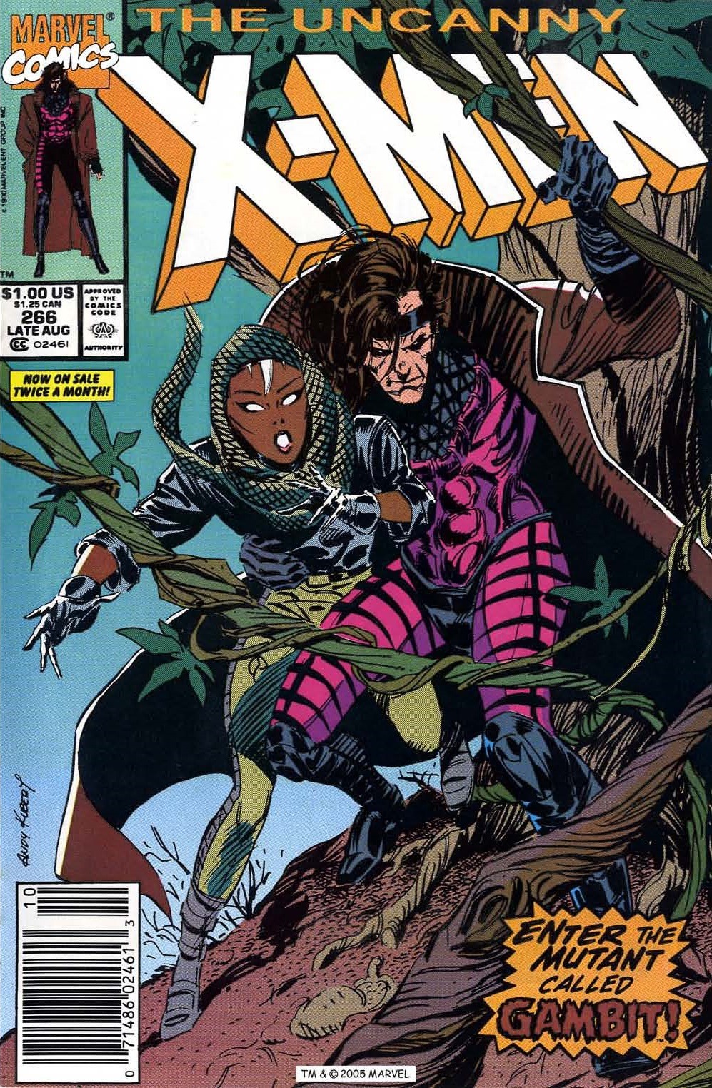 theartofthecover:  Uncanny X-Men Vol. 1 #266Art by: Andy Kubert