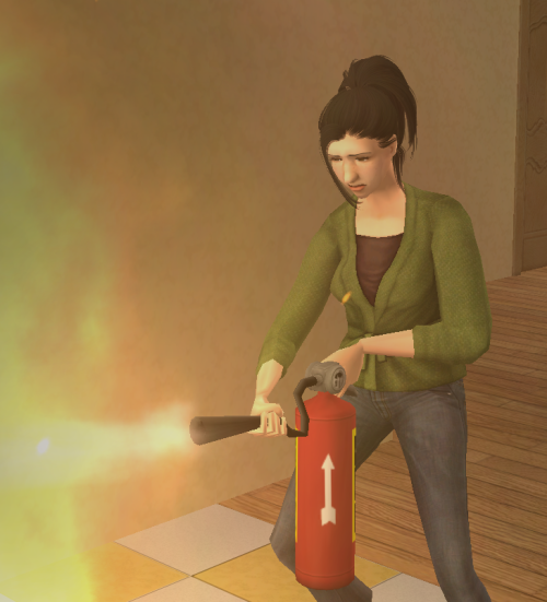Oh Dear...Florence Is Having Issues Today. The Worst Part Is, She Wouldnt Have Had To Put The Fire Out