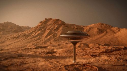 ILO  (Identified Levitating Object), Mars, ILO station, using local materials, can produce the neces