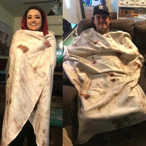 chowchochic:Buy a tortilla blanket so you can curl up like a burritoGet it here25%OFF coupon：25SAVEf