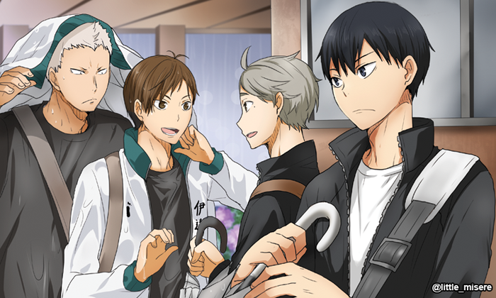au-to:  3 illusts out of 6 from my Kagesuga calendar that was given away last winter!
