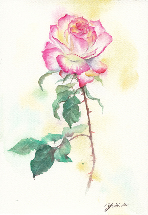 大切なひと（Loved ones.）May 16.2020watercolorsize：158*227 mm (SM)paper：water ford white (中目・300g/m2)