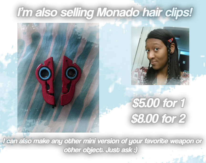 clarissadixonsart:  That’s right! I’m taking monado commissions! I’m offering
