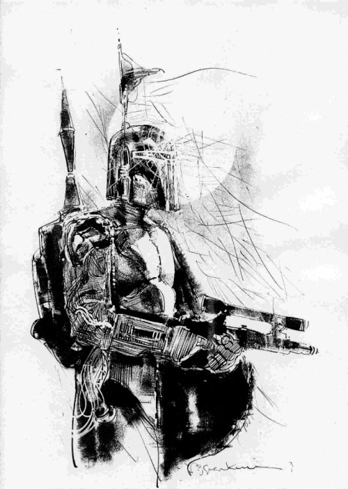alwaysstarwars:  Boba Fett by Bill Sienkiewicz 