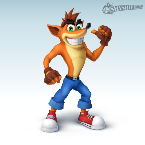 seanhicks:  Crash Bandicoot, the blast from the past, has been Smashified! This is no joke! (despite