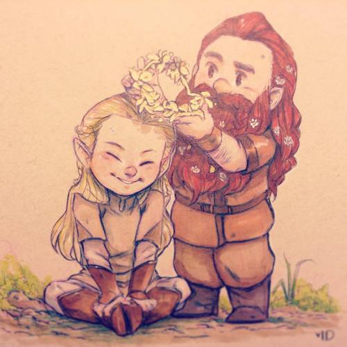 injureddreams:  Golden flower crowns  A Gigolas Traditional commission I got. It was so fun to draw~ I’m so happy you liked it hon!