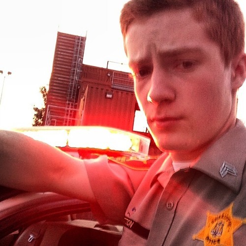 delicious-male:  what can I do to get out of this ticket officer? 