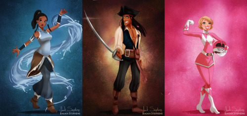 mydollyaviana:  Disney characters dressed up as Pop Culture icons! By the amazing artist Isaiah Stephens. 
