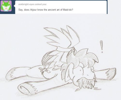 shootingstarsafterdark:  A  way over-due response to this old thing. Quick pencil work just to try out ma new mechanical pencil. And just to draw ponies. And maids. And stuff. And AduroT. Enjoy!  X3