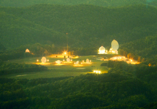 likeafieldmouse: Trevor Paglen - They Watch the Moon (2010) “This photograph depicts a classified ‘listening station’ deep in the forests of West Virginia. The station is located at the center of the National Radio Quiet Zone, a region of approximately