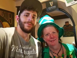 Two faves. ☘💚☘💚☘💚  #family #aunty #montante #monamour #mylove #boyfriend #aunty #stpatricksday #happystpatricksday @mitretavernsocial