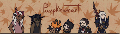 i made a new header to use wherever i can! has my ocs + my ffxiv character and favorite NPCs!! hehe.