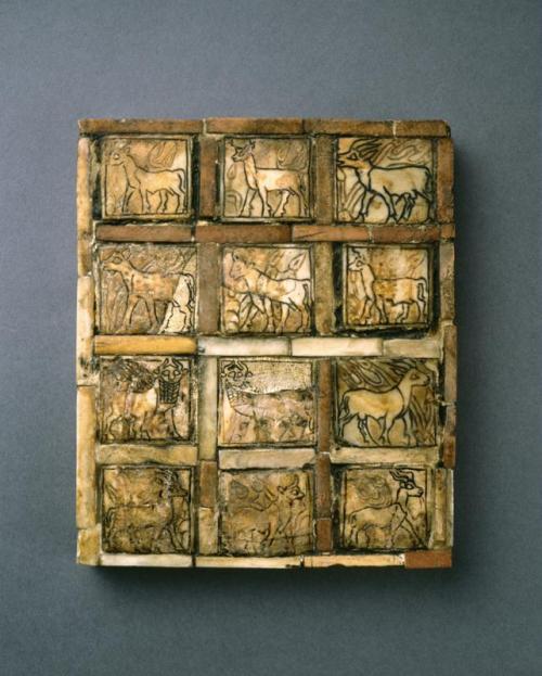 ancientart:Gaming in the ancient world: selected artefacts from the Penn Museum.Gameboard from Ur, I