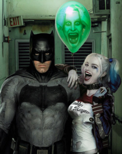 longlivethebat-universe:  Batman and Harley http://goxiii.deviantart.com/