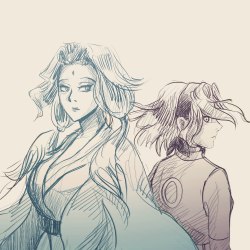 krekerovk:  Tsunade and Sakura. My september work. 