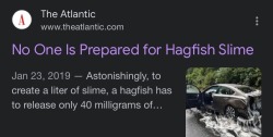 plaguedocboi:We’re gonna talk about hagfish today, since it is Their DayHagfish