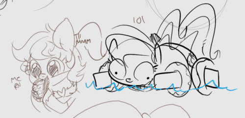 anonymoushatter: random drawpile stuffs 21. a cute snuggly ponk2. ponk gettin a good ol cookie3. @yoditax’s oc and mine hugging4. doodles of @lunarmarshmallows oc5. a lilith for @zajiceand 6. a flutterbutter  