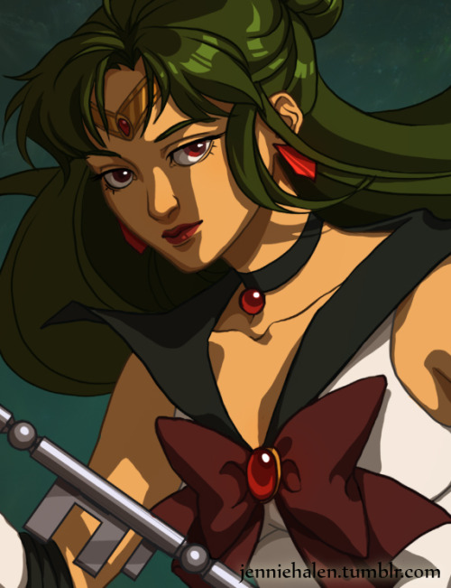 jenniehalen:Sailor Pluto! &lt;3The close-up is at 66.7% of the original size.