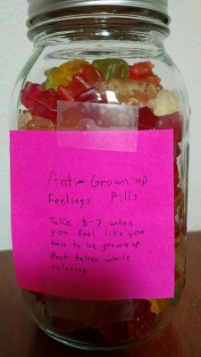 chatonssir:Anti Grown-up feeling pills. For when my little is feeling like she has had to be a grown-up.