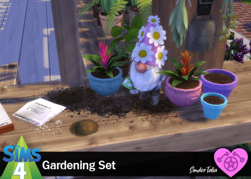 Gardening SetSome things to prettify your sims’ garden areas and flower shops!Terra Cotta Pot: liber