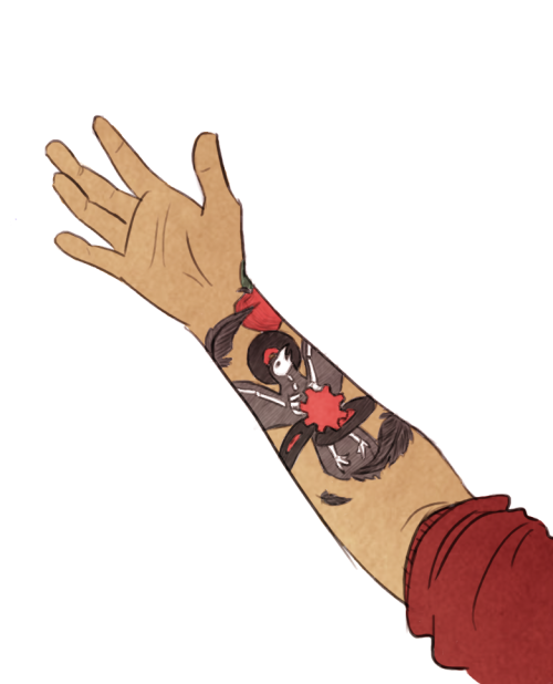 tinybro: a random soulmate au idea i had, where a person has a mark/tattoo on their arm to represent