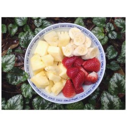 Fresh and fruity breakfast from this morning.