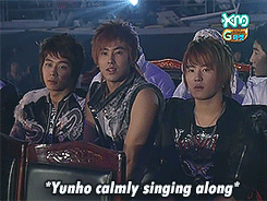  Yunho fanboying over his sunbaes       