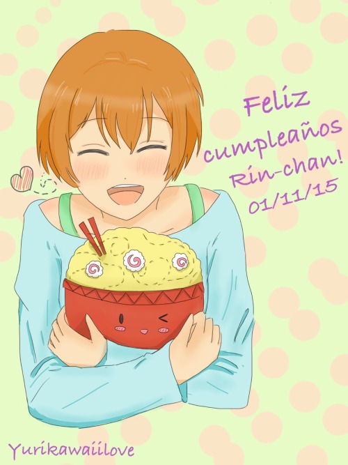 happy birthday rin-chan!! I know is late, but I remember it 1 hour ago, so this is a quick drawing f