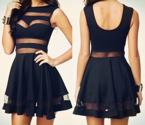 tbdresslove:  sexy black mesh club dress==> hereSelected Items On Saleback to school sale