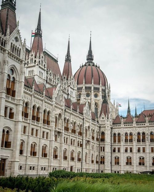 A second view of the amazing parliament building in Budapest. With its surrounding gardens, gorgeous