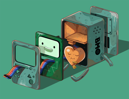 aminoscribbles:No fancy uniforms today, Only the adorable robot BMO