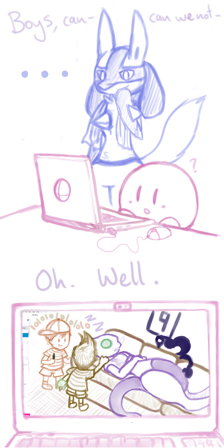 neoscorner:  obaketchi:  life on the smash subs bench is hard  THIS IS THE CUTEST